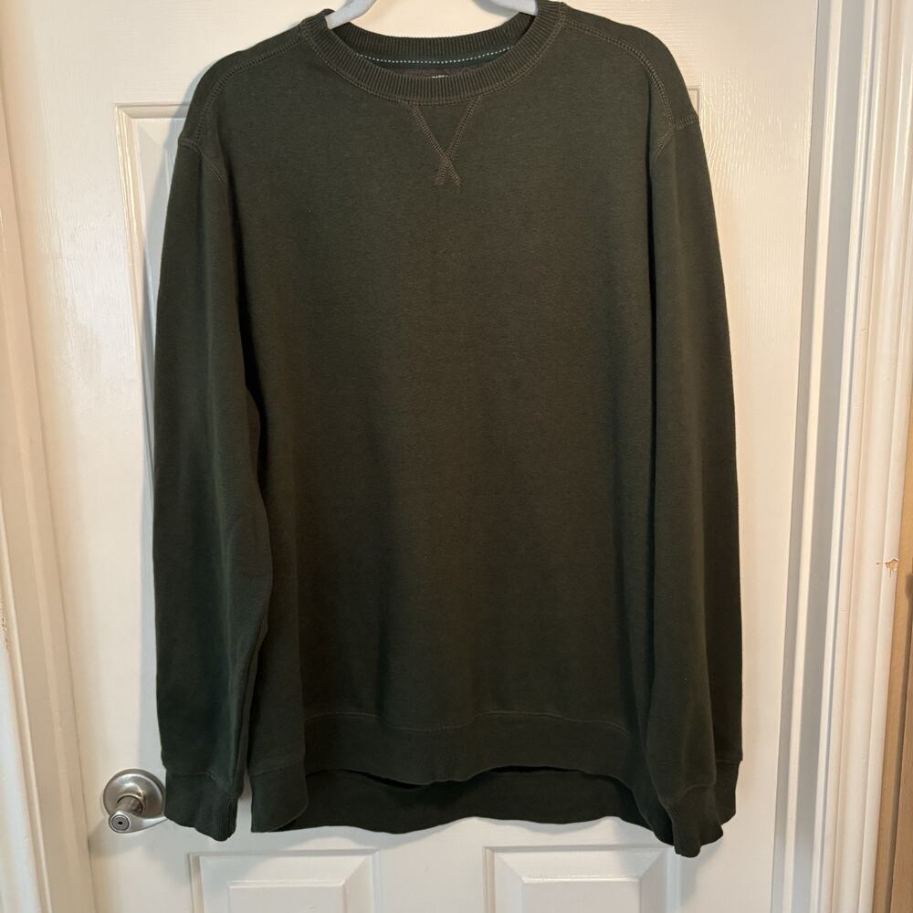 G.H. Bass & Co. Heavy Blend Crewneck Sweatshirt Dark Green - Size XL